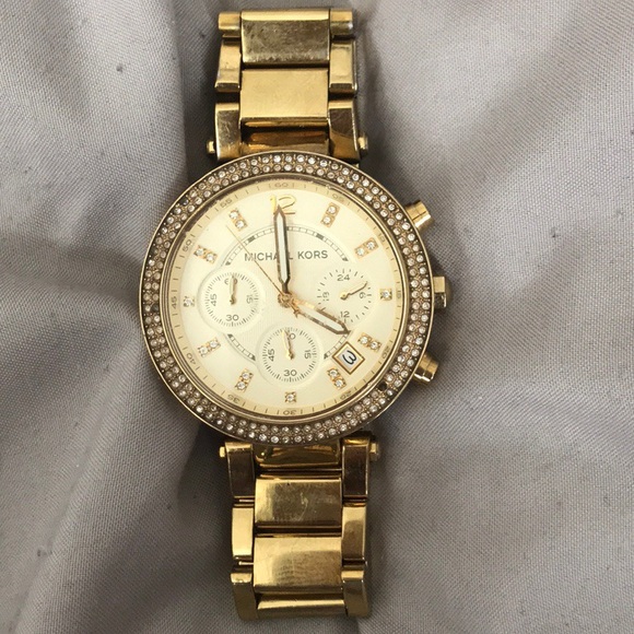 Michael Kors Parker Goldtone Watch 